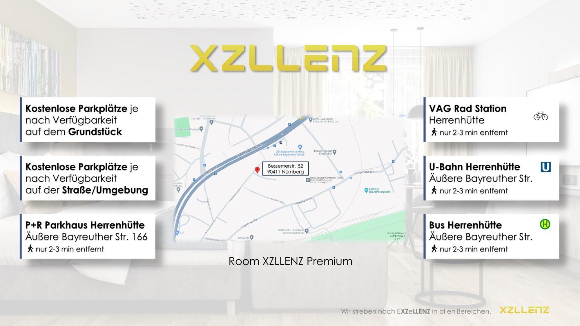 Xzllenz Traum Studio-Apartment, Frei-Parken, U-Bahn, Kueche Nürnberg Exterior foto